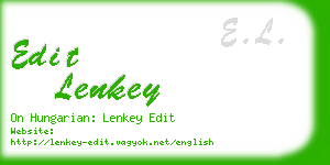 edit lenkey business card